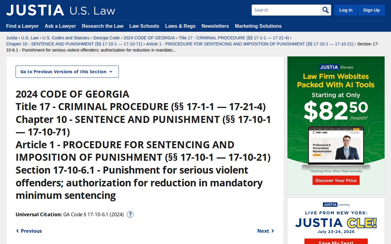 Wilkes County release date serious violent felony sentence limits